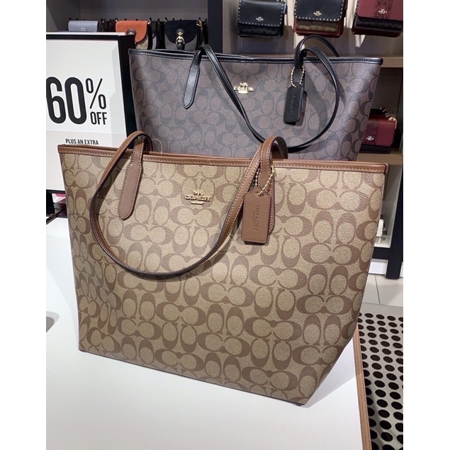 แท้ % กระเป๋าสะพาย OPEN CITY TOTE IN SIGNATURE