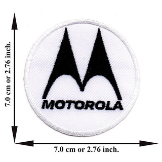 ตัดรีด ตัวรีดติดเสื้อ อาร์มปัก ติดเสื้อปัก ปักเสื้อ DIYลาย MOTOROLA2