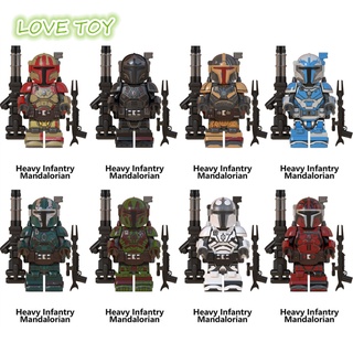 พร้อมส่ง ของเล่นตัวต่อฟิกเกอร์ Nkodok Wm6094 Heavy Infantry Mandalorian Star Wars ขนาดเล็ก สําหรับเด็ก