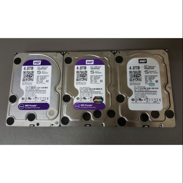 Wd purple 4tb มือสอง แพ็ค 3 ตัว