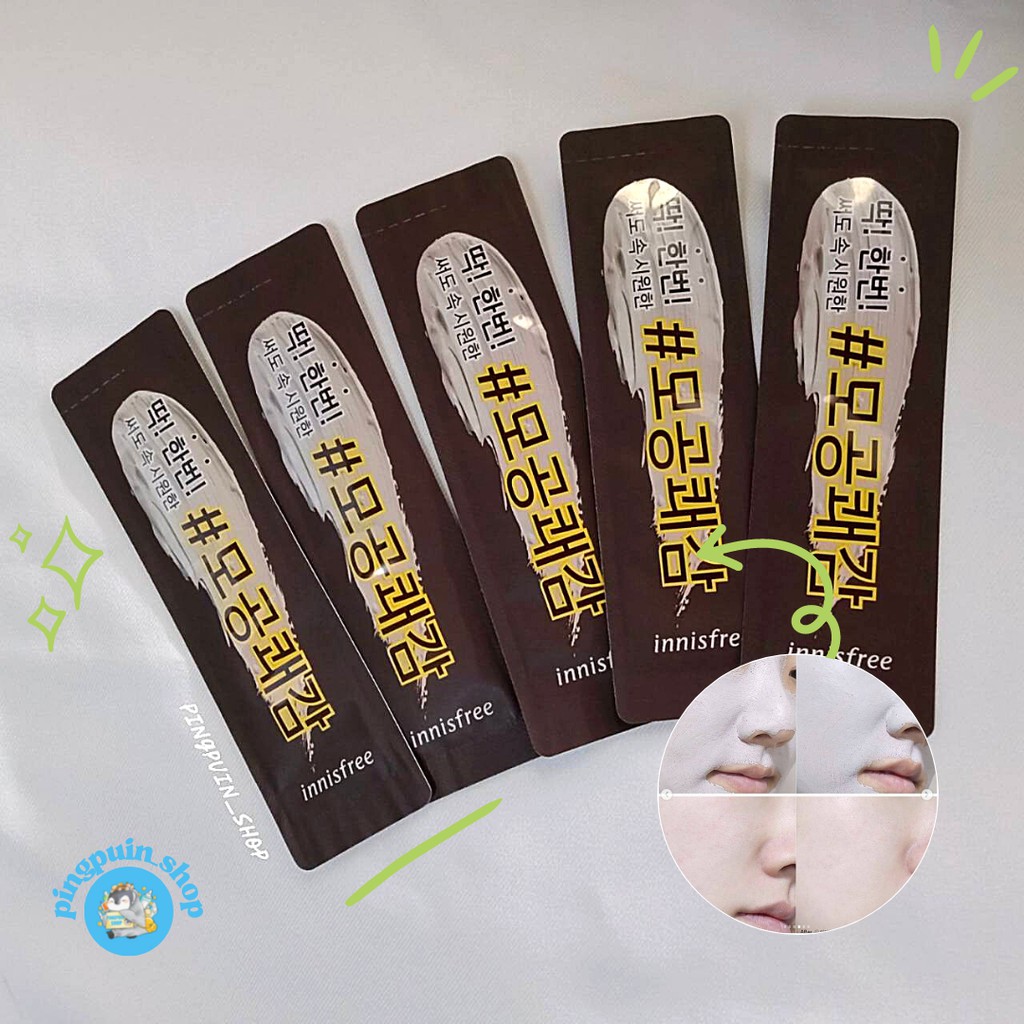(🐳แท้/พร้อมส่ง)Innisfree Super Volcanic Pore Clay Mask 2X เทสเตอร์ 3 g {รุ่นใหม่ล่าสุด 2020} มาร์คโค
