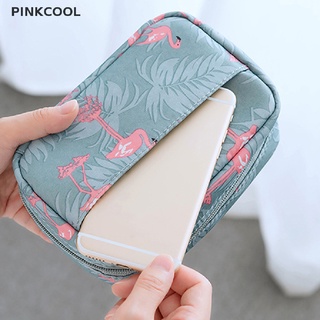 Pinkcool กระเป๋าเครื่องสําอาง ลายนกฟลามิงโก้ สีพื้น ขนาดเล็ก สําหรับเดินทาง เก็บอุปกรณ์อาบน้ํา กระบองเพชร ความงาม กระเป๋าเครื่องสําอาง กระเป๋าออแกไนเซอร์ ข้อเสนอพิเศษ ขายดี