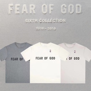 FOG FEAR OF GOD NBA Essentail Nine-party joint charity GF &amp; Nike Fear of Got NBA 2021 T-shirts