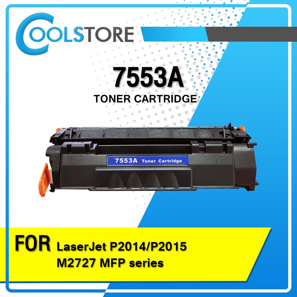COOL ตลับหมึกเลเซอร์ Q7553A/Q7553/7553A/7553 For HP Printer P2014/P2015/M2727 MFP/1160/1320/3390/
