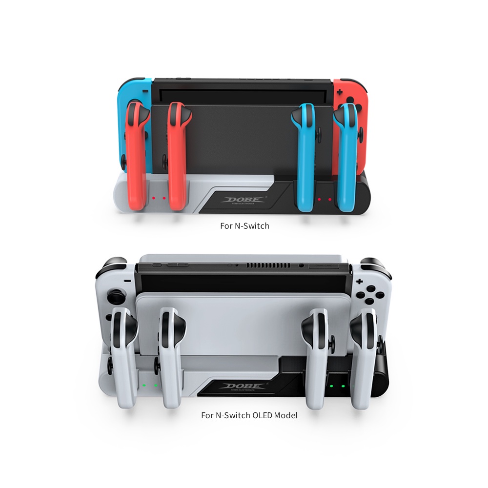 DOBE 6 In 1 Charging Dock for Nintendo Switch (ที่ชาร์จจอยSwitch)(แท่นชาร์จจอยคอน)(แท่นชาร์จจอย)(TNS-0122)