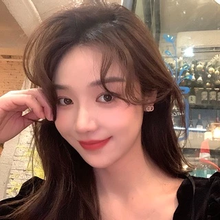 ต่างหูเข็มเงิน S925 รูปตัวอักษร D ประดับเพชร เครื่องประดับแฟชั่นเกาหลี ของขวัญ สําหรับผู้หญิง