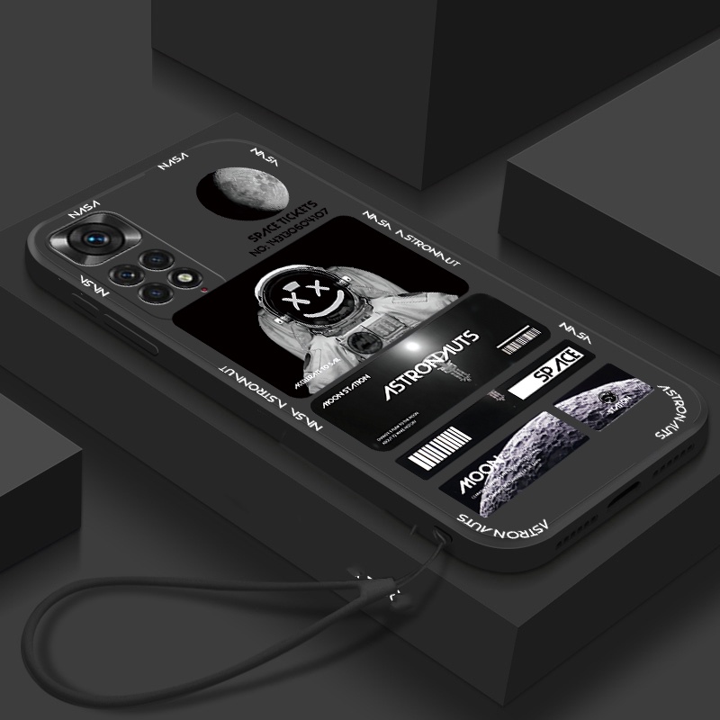 NASA นักบินอวกาศ Soft tpu ปลอก Infinix Hot 11 Play 12 10 10T 10I 10S 9 หมายเหตุ 10 X688C X655C สมาร์
