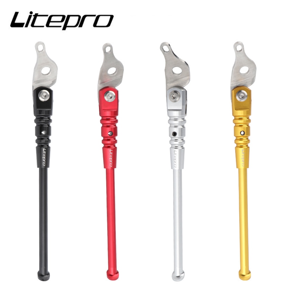 Litepro จักรยานพับ สำหรับขาตั้ง Brompton อลูมิเนียมอัลลอยด์ที่จอดรถ BMX Bike Accessories