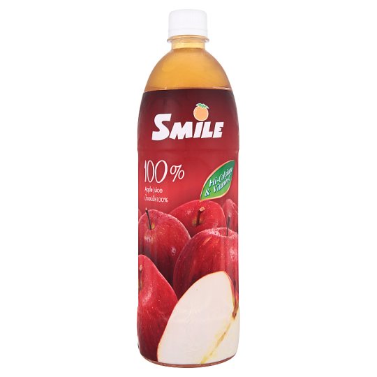 🔥The Best!! สมาย น้ำแอปเปิ้ล 100% มีแคลเซียม และวิตามินซี 1000มล. Smile Hi-Calcium &amp; Vitamin-C 100% Apple Juice 1000ml