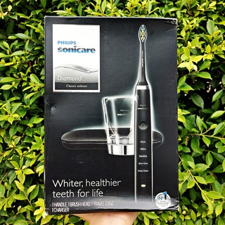 ฟิลิปส์ แปรงสีฟันไฟฟ้า Sonicare DiamondClean electric toothbrush, Classic Edition HX9351/57 Black (Philips®)