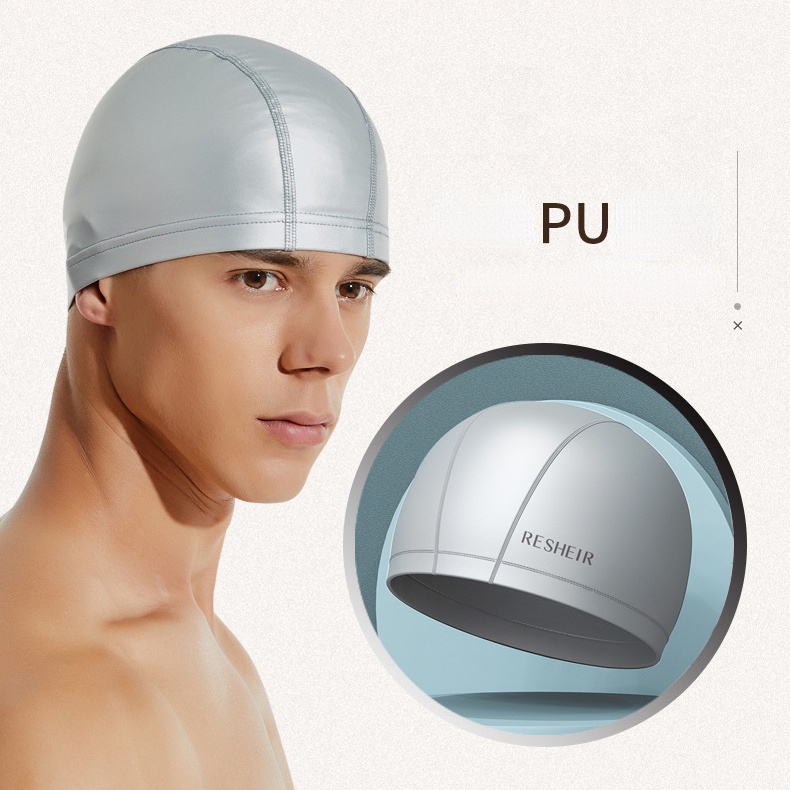 Winmax หมวกว ่ ายน ้ ํา PU ขนาดบวกกันน ้ ําสําหรับผู ้ ใหญ ่ — صورة 4