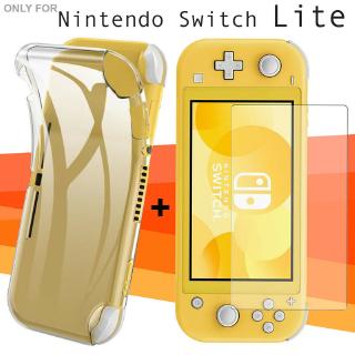 เคส TPU นุ่ม สีใส พร้อมฟิล์มป้องกันหน้าจอ สำหรับ Nintendo Switch Lite