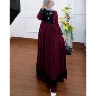  ชุดเดรส BC Material MIX MALIKA Get Womens Gamis (ไม่รวม HIJAB) ใหม่ล่าสุด ผู้หญิง Gamis Modern ชุดเดรส ผู้หญิง แฟชั่น มุสลิม