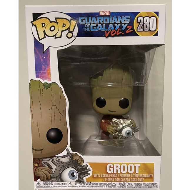 Funko pop Groot with cyber eye