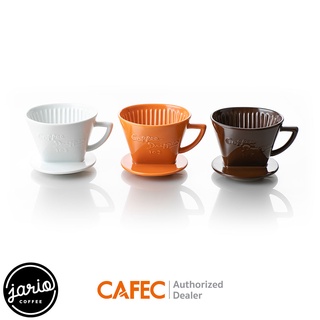 JARIO x CAFEC ดริปเปอร์ เซรามิก ทรงก้นตัด CAFEC Trapezoid Ceramic Dripper