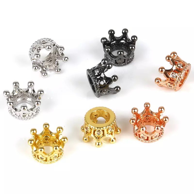 ลูกปัดทรงมงกุฎประดับพลอย พลอยCZ CZ06