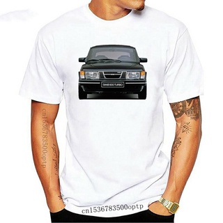 เสื้อยืดผ้าฝ้าย ใหม่ เสื้อยืดลําลอง แขนสั้น พิมพ์ลาย SAAB 900 Turbo สีดํา สําหรับผู้ชาย ผู้หญิง