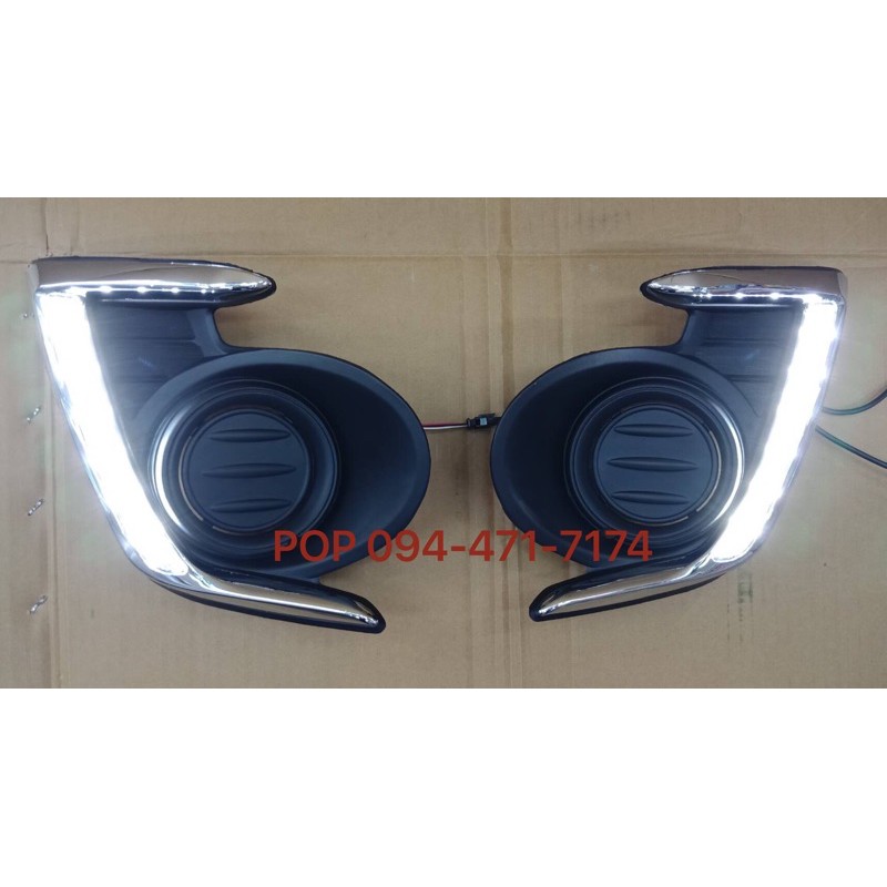 ไฟเดไลท์ attrage แอตทาจ 2013 2014 2015 สปอร์ตไลท์ไฟเดไลท์ ฝาครอบไฟตัดหมอกมีเดไลท์  MITSUBISHI ATTRAG