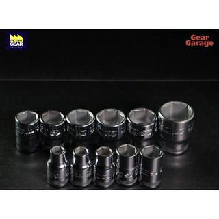 Bahco No.S1211 1/2" Dr.Socket Set 6P, 10-27 mm. 11 Pcs./Set Factory Gear Garage