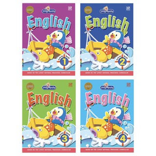 หนังสือแบบฝึกหัดอนุบาล Hop Onto Series &gt; English Activity Book 1-4 Pelangithai