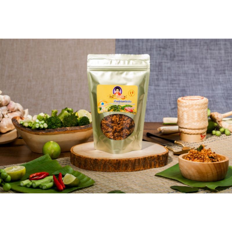 น้ำพริกเห็ดฟูผัดพริกขิง น้ำพริกป้าติ๋ว 100 กรัม