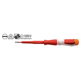 UNIOR ไขควงลองไฟ 5.5นิ้ว  รุ่น630VDE-5  voltage tester 250volt  ยูนิโร่