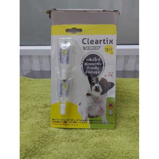 หยอดเห็บหมัด cleartix สุนัขไม่เกิน10kg (1หลอด)