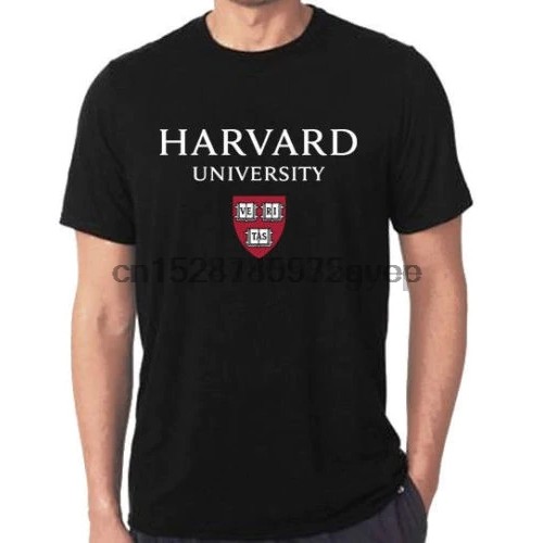 Limited เสื้อยืดแขนสั้น พิมพ์ลายโลโก้ Harvard University สำหรับผู้ชาย