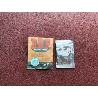 (โค้ดส่งฟรีหน้าร้าน) (1 กล่อง : 60 ซอง) ดีดีทีผง ตรา”หัวม้าลักกี้” (D.D.P. Insecticide Powder)