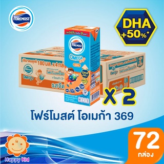 Foremost โอเมก้า UHT รสจืด 4x180 มล. 2 ลัง