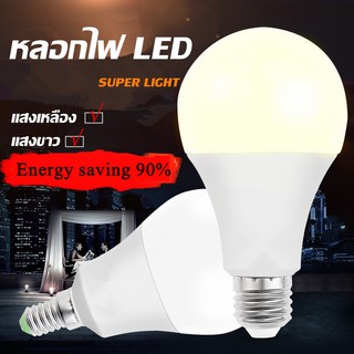 หลอดไฟled ขั้วเกลียว E27 ไฟled แสงสีขาว Daylight 6500K แสงสี…