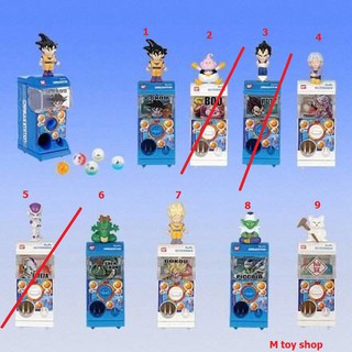 ฟิกเกอร์แท้ jp Mini Gashapon Machine dragon ball  จำลองตู้กาชาปอง มีลูกบอลเล็กๆ อยู่ในตู้ หมุนได้จริง