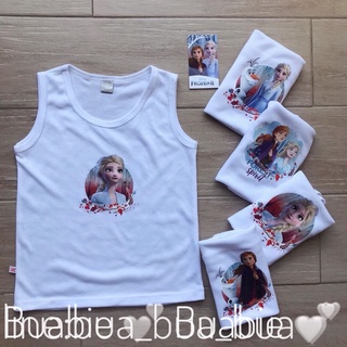 ตัวละ 59 บาท เสื้อกล้าม เสื้อทับ งานลิขสิทธิ์ เสื้อซับในเด็กผู้หญิง ลาย เอลซ่า โฟรเซ่น   Elsa Frozen ไซส์ XXL อก 30"