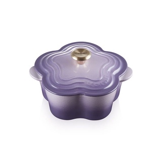 หม้อเหล็กหล่อทรงดอกไม้ ขนาด 20CM สีม่วง FLOWER COCOTTE 20CM BLUE BELL PURPLE