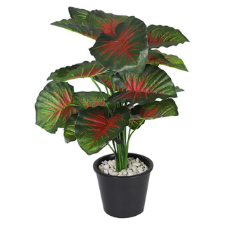 คุ้มสุดๆ!! ต้นบอนแดงประดิษฐ์  TY-01D 50 ซม. ARTIFICIAL CALADIUM SPRING TY-01D 50CM สินค้าคุณภาพสูง