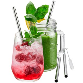 GEFU Stainless straw FUTURE หลอดสเตนเลสดูดน้ำ รุ่น 12705 (4/pack)