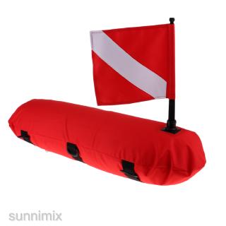 [SUNNIMIX] Inflatable Scuba Diving Spearfishing Signal Float Buoy + Dive Flag Banner