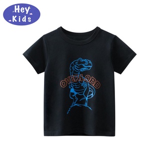 เสื้อยืดเด็กแขนสั้น ดำOVERLORD ผ้า Cotton คุณภาพดี งานแท้ พร้อมส่งในไทย