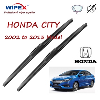 ชุดใบปัดน้ําฝนด้านหน้ารถยนต์ สําหรับ Honda City 14and24 นิ้ว สําหรับปี 2002 ถึง 2013