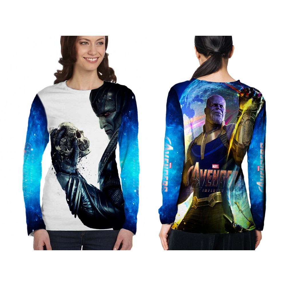 [riashop] AVENGER INFINITY WARS 02 เสื้อเชิ้ตแขนยาวผู้หญิง / AVENGER INFINITY WARS 02 เสื้อเชิ้ตแขนย
