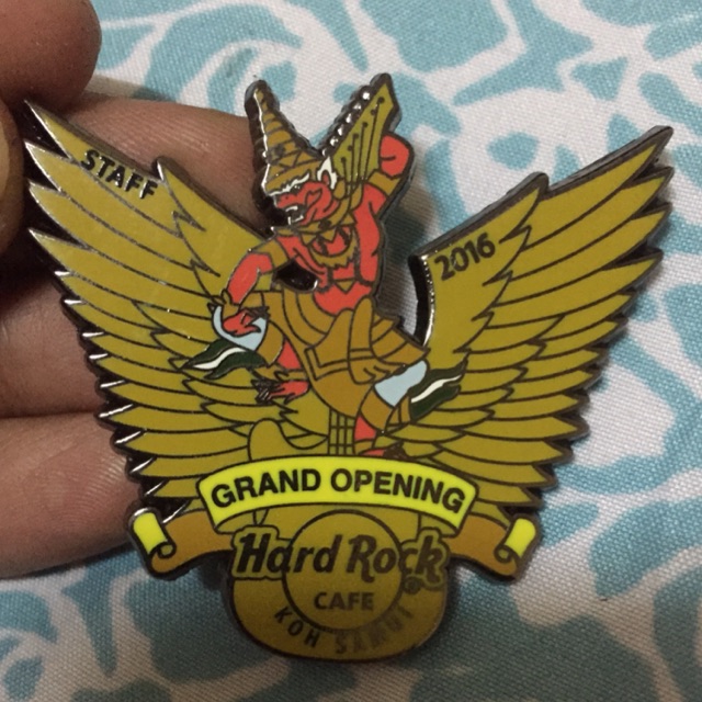 Grand Opening Staff Pin Hardrock Cafe Koh Samui