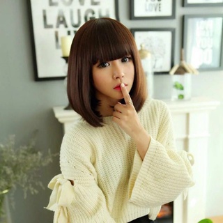 ผมปลอม Korean wig bobo short hair buckle micro-roll วิกและกิ๊ฟท์ต่อผม wig อุปกรณ์ดูแลเส้นผม