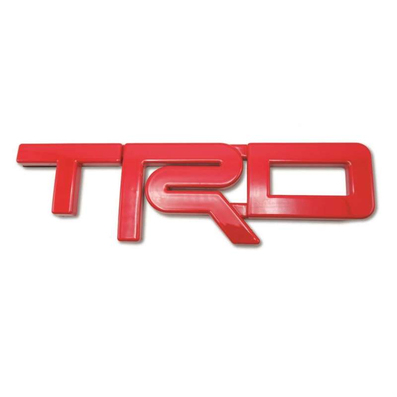 โลโก้ TRD size L สูง 7.5เซน สีดำด้าน Toyota Corollar Altis, Camry, Hilux Vigo, Vios, Fortuner