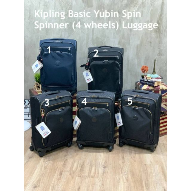 #ส่งฟรี💕Kipling Basic Yubin Spin Spinner (4 wheels) Luggage กระเป๋าเดินทางล้อลากใบใหญ่สำหรับเดินทาง