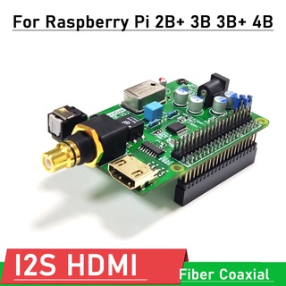 Wm8804g I2S บอร์ดถอดรหัสเสียงดิจิทัล HDMI HiFi DAC สําหรับ Raspberry Pi 2B+ 3B 3B+ 4B DSD64 128 256 512