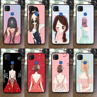 เคส Xiaomi Redmi 9C ลายผู้หญิง ขอบนิ่มหลังแข็ง เคสมือถือ เคสโทรศัพท์ Case เคส TPU ขอบนิ่มหลังแข็ง ไม่ขูดตัวเครื่อง