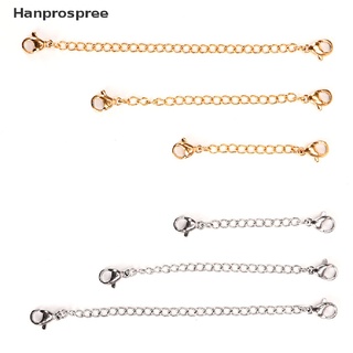 Hanprospree&gt; สายโซ่ต่อขยาย สําหรับทําเครื่องประดับ สร้อยคอ สร้อยข้อมือ ต่างหู