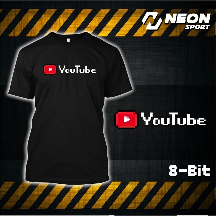เสื้อยืดสกรีนลาย 🔥🔥 Youtube 8bit 🔥🔥