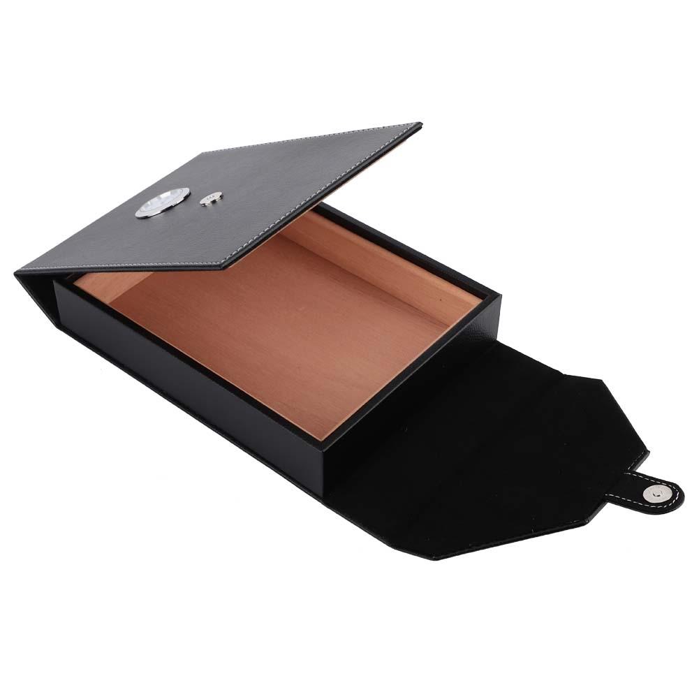 Cedar Wood Cigarette Storage Case w Humidifier Hygrometer 10-15 Cigars ...