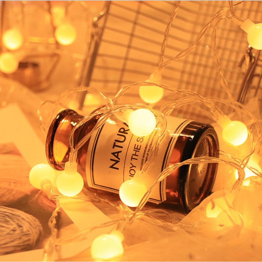 ส่งไว พร้อมส่ง⚡ เทสก่อนส่ง ไฟเชอร์รี่ ไฟตกแต่งห้อง LED Light แบบถ่าน มีโหมดกระพริบ